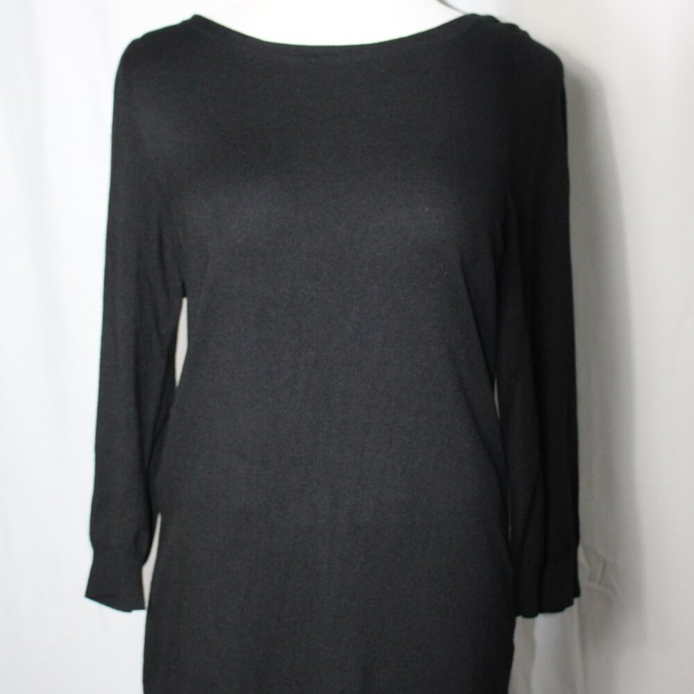 White House Black Market Black Long Sleeve Top Women's XL